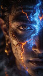 Shiva fierce glowing eyes close-up wallpaper