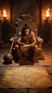 Hanuman devotional sitting idol wallpaper