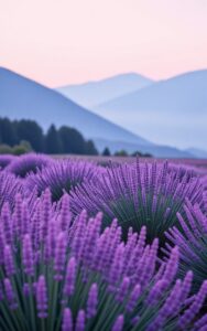 iphone flower wallpaper – purple lavender field 