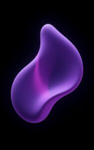 Purple glowing liquid shape wallpaper