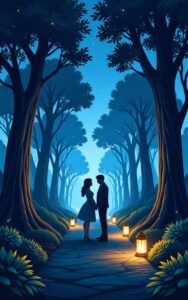 Couple hug night lights romantic HD wallpaper