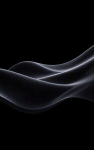 Abstract smooth silver wave dark