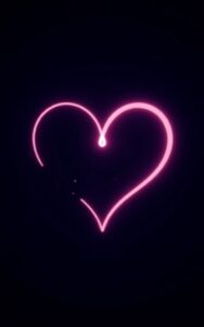 Neon heart dark romantic wallpaper