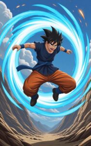 anime water blue splash power wallpaper