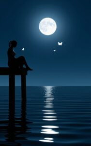 Dark amoled silhouette alone night