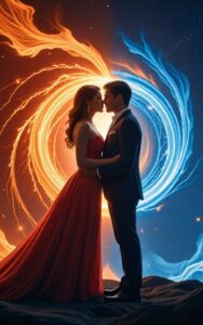 Couple neon love city scene HD wallpaper