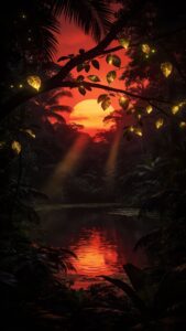 Dense black fire explosion art wallpaper