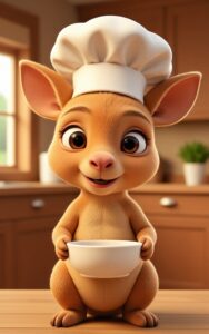 Cute cartoon character digital art wallpaper