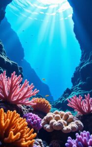 Blue river valley wallpaper