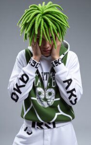 Aesthetic AI portrait iPhone wallpaper 4K