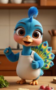 Cute cartoon girl smiling wallpaper