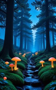 Peaceful nature scenery with soft sunlight and calm atmosphere wallpaper