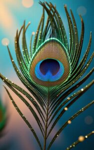 Peacock feather fantasy background