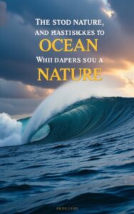 Calm ocean nature quote wallpaper