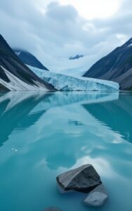 River flowing through forest wallpaper