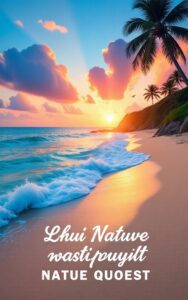 Peaceful nature quote background HD