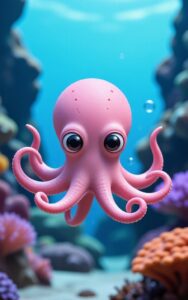 3D cartoon monkey character wallpaper