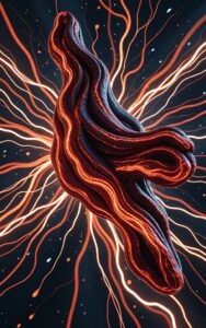 iphone wallpaper 4k - Glowing vein abstract art wallpaper