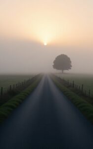 Nature inspired minimal scenic wallpaper design