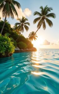 Peaceful river with mountains nature wallpaper