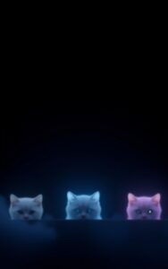 Cute black cartoon face wallpaper