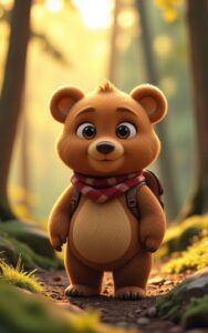 Cute cartoon portrait digital art wallpaper