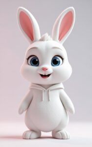 Cute 3D cartoon animal character wallpaper