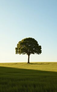 Calm lake reflection with cloudy sky aesthetic nature background