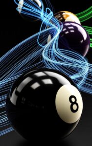 Billiard ball neon aesthetic wallpaper