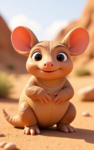 3D cartoon rabbit character wallpaper