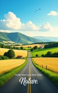 Beautiful sky nature quote wallpaper