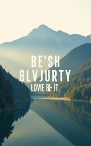 River view nature quote background