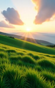 Peaceful outdoor natural scenery