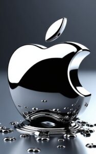 Apple logo tech aesthetic wallpaper