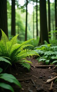 Waterfall in tropical forest nature wallpaper