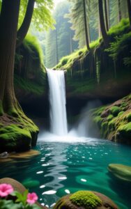 Mountain lake reflection nature wallpaper