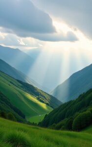 Tranquil nature background wallpaper