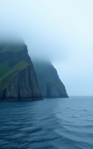 Minimal nature scenery with soothing colors peaceful background