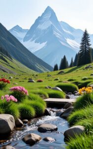 Dreamy forest background wallpaper