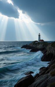 Green landscape with spiritual calm nature background