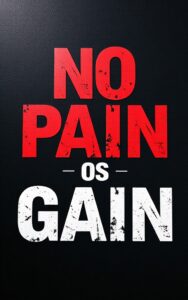 No pain no gain quote wallpaper
