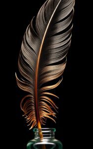 Dark feather aesthetic wallpaper