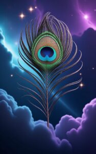 Shiny mor pankh artistic background