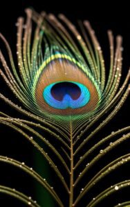 Mor pankh abstract pattern wallpaper