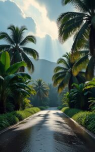 Blue lake mountain reflection wallpaper