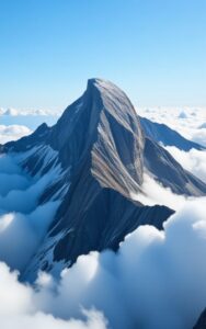 Peaceful mountain village nature wallpaper