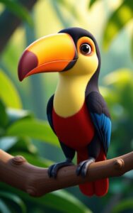 3D cartoon raccoon wallpaper