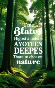 Calm nature quote mobile wallpaper