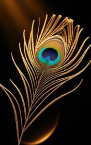 Mor pankh colorful glow wallpaper