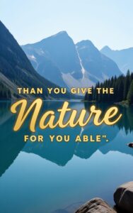 Beautiful scenery nature quote wallpaper